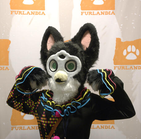 2025 (Faceplate from 2022) - &quot;Gunk&quot; Furby Mini Partial, collaboration with Crochet Critter Creations.